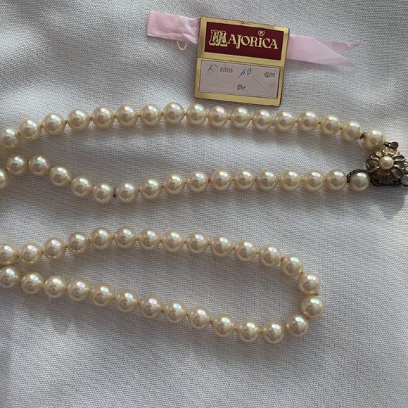 Majorica Perlas vintage pearl strand - Picture 4 of 4